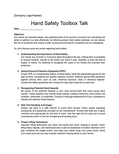 free printable osha toolbox talks